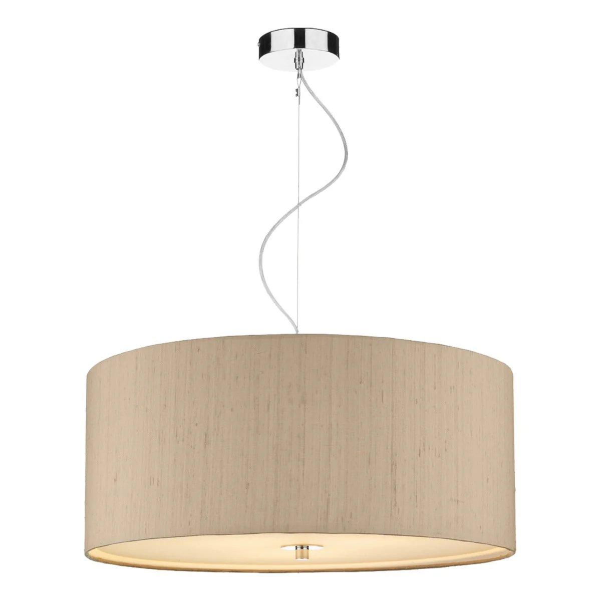 Renoir 3/6Lt Pendant Polished Chrome With Bespoke Shade - Image 3