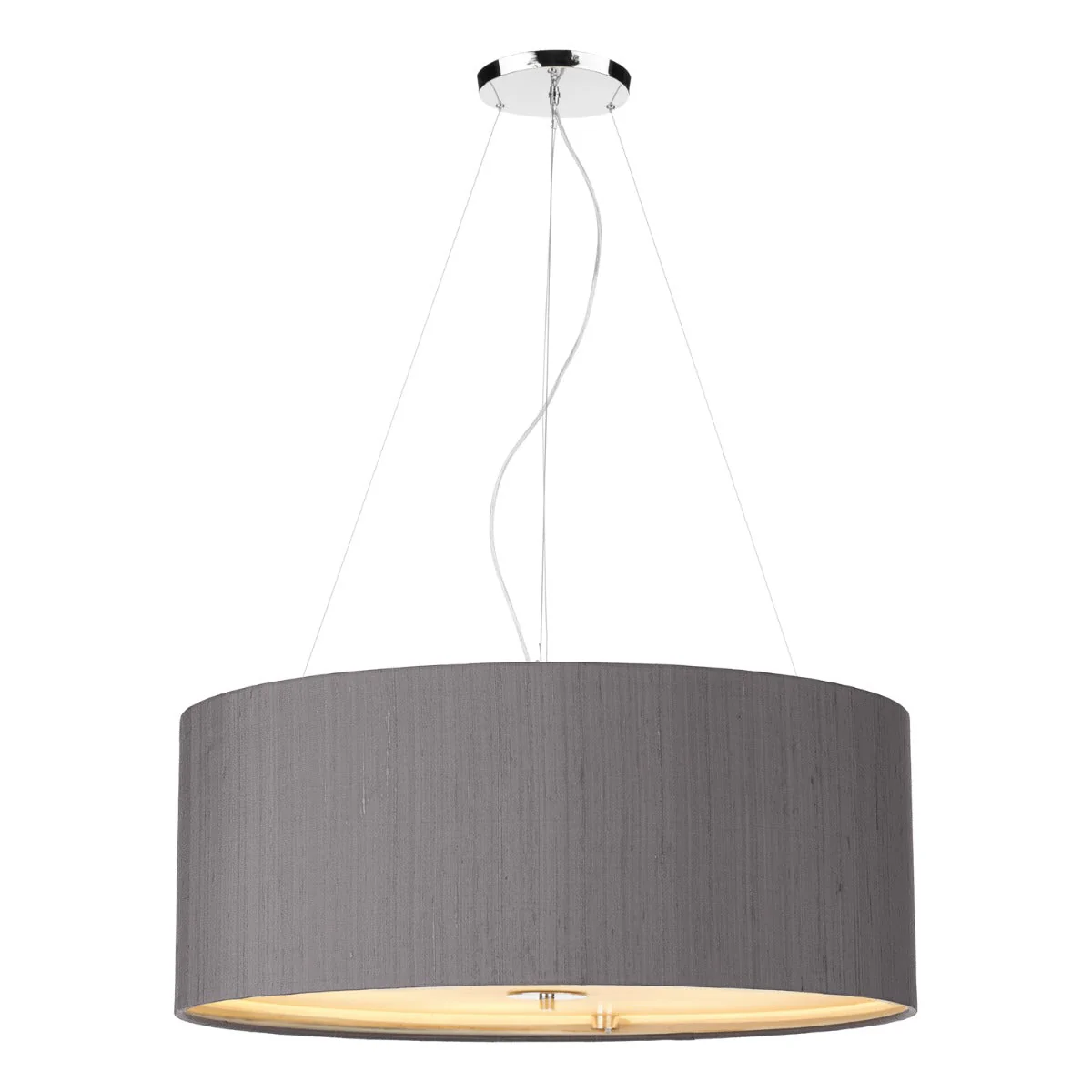 Renoir 3/6Lt Pendant Polished Chrome With Bespoke Shade - Image 6