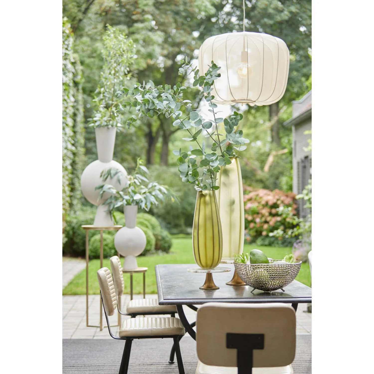 Retiro Small/Medium/Large Pillar Side Tables - Antique Copper/Antique Lead/Antique Bronze/Light Gold Finish - Image 14