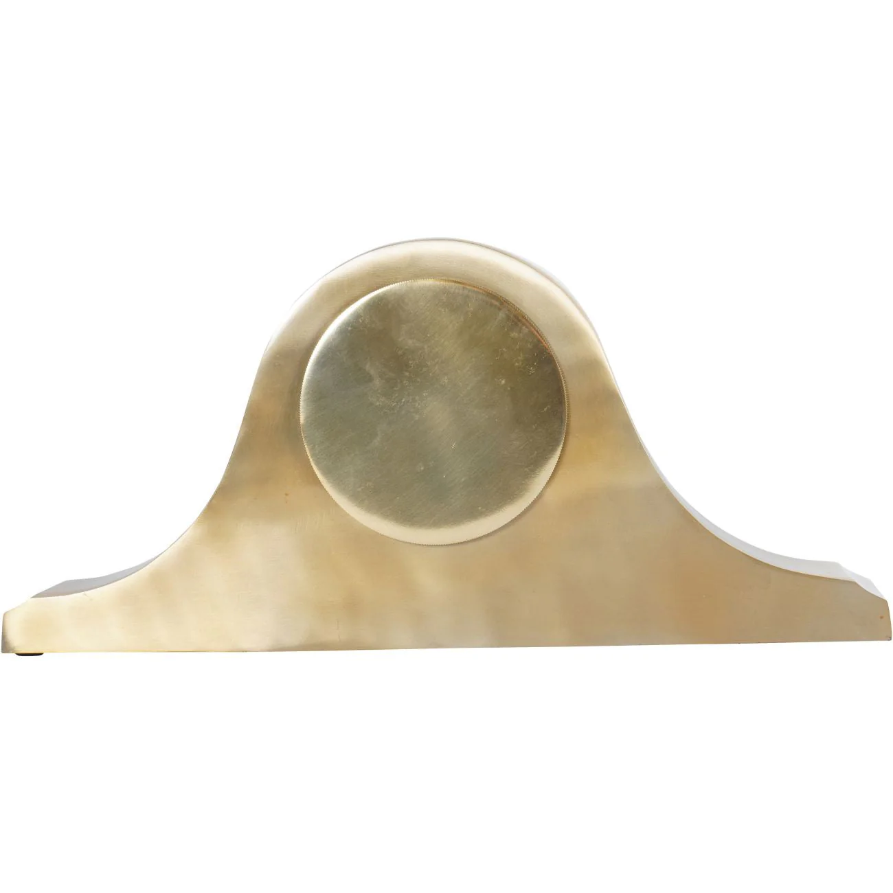 Retro Carriage Mantel Clock - Nickel/Brass Finish - Image 9