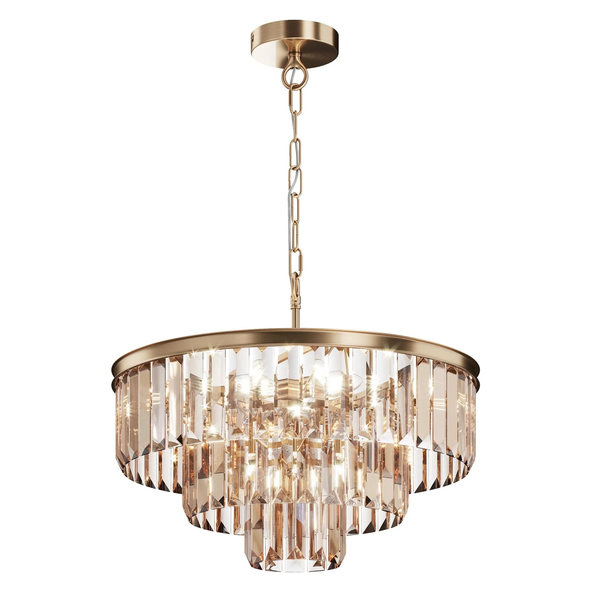 Revero 7/12Lt Centre Ceiling Light - Brass/Gold Finish - Image 16