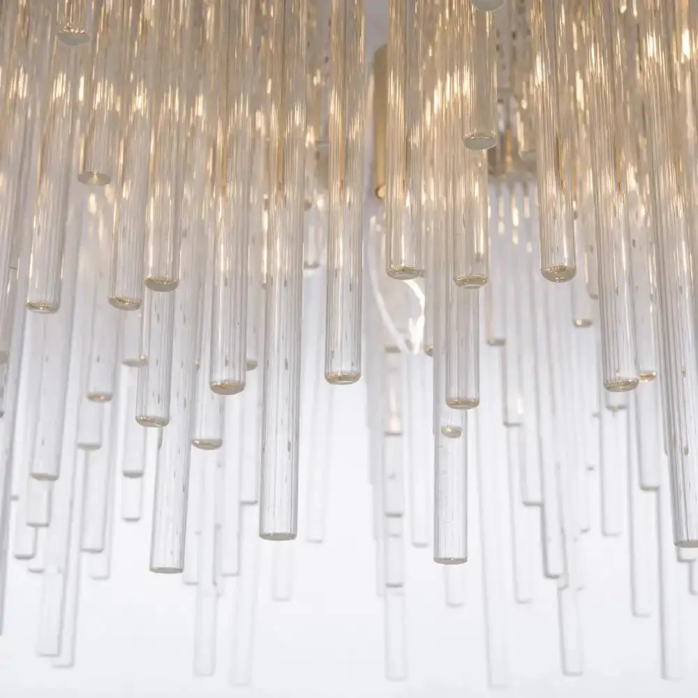 Reykjavik 7Lt Crystal Centre Ceiling Light - Champagne Finish - Image 4