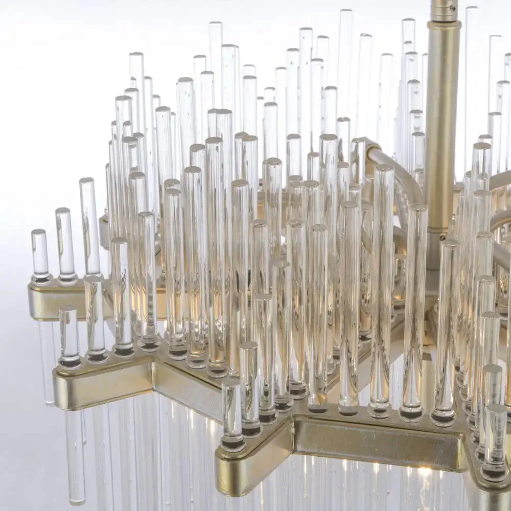 Reykjavik 7Lt Crystal Centre Ceiling Light - Champagne Finish - Image 5