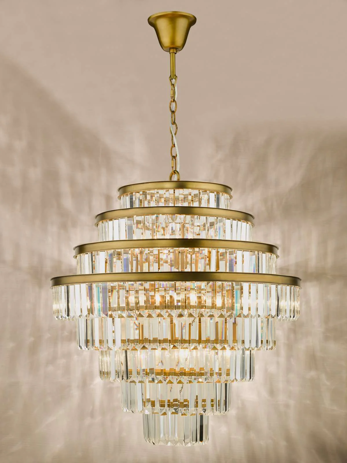 Rhapsody 6/12Lt Crystal Ceiling Light - Bronze & Crystal - Image 14