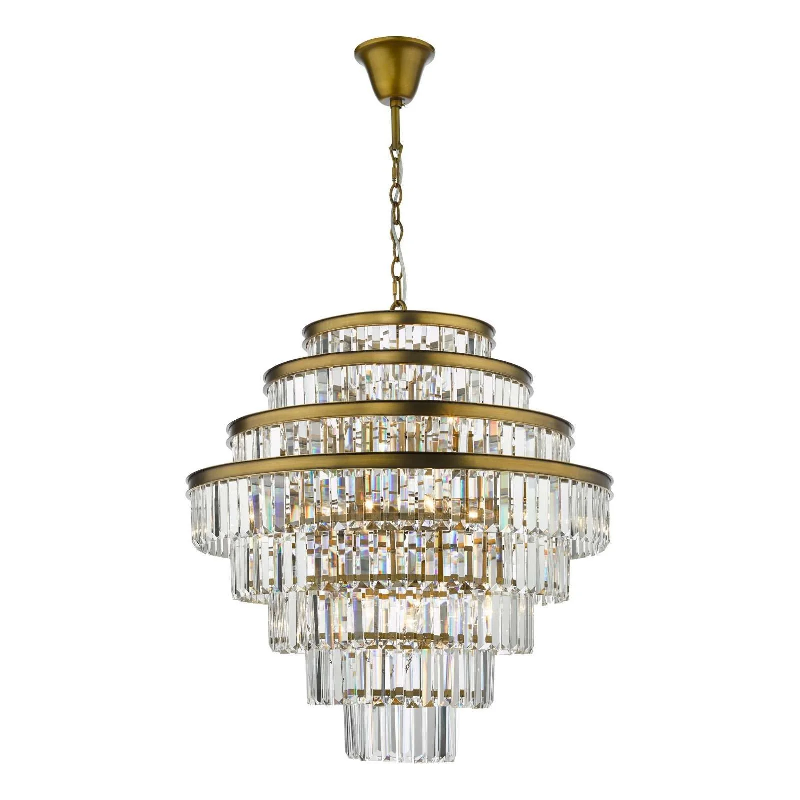 Rhapsody 6/12Lt Crystal Ceiling Light - Bronze & Crystal - Image 9