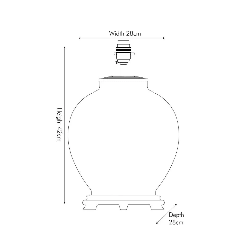 Rhododendron Large Glass Table Lamp Base - Image 3