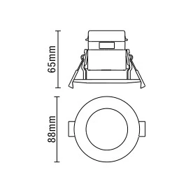 Rhom Fixed LED Fire Rated IP65 Recessed Downlight- Various Finishes - Image 19