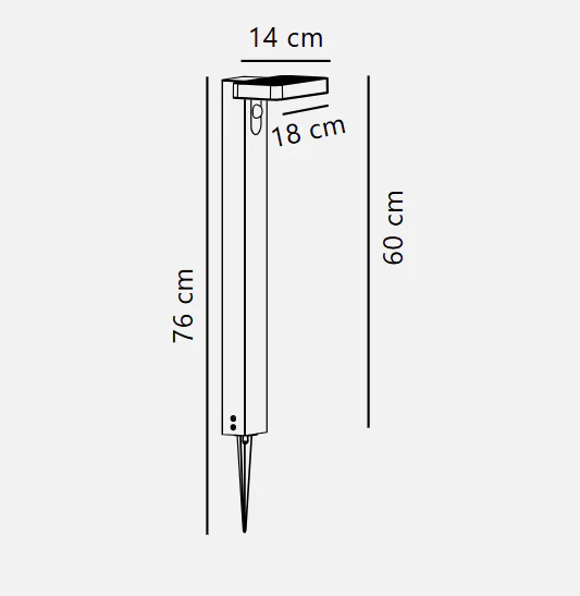 Rica Round/ Square Solar Garden light - Image 3