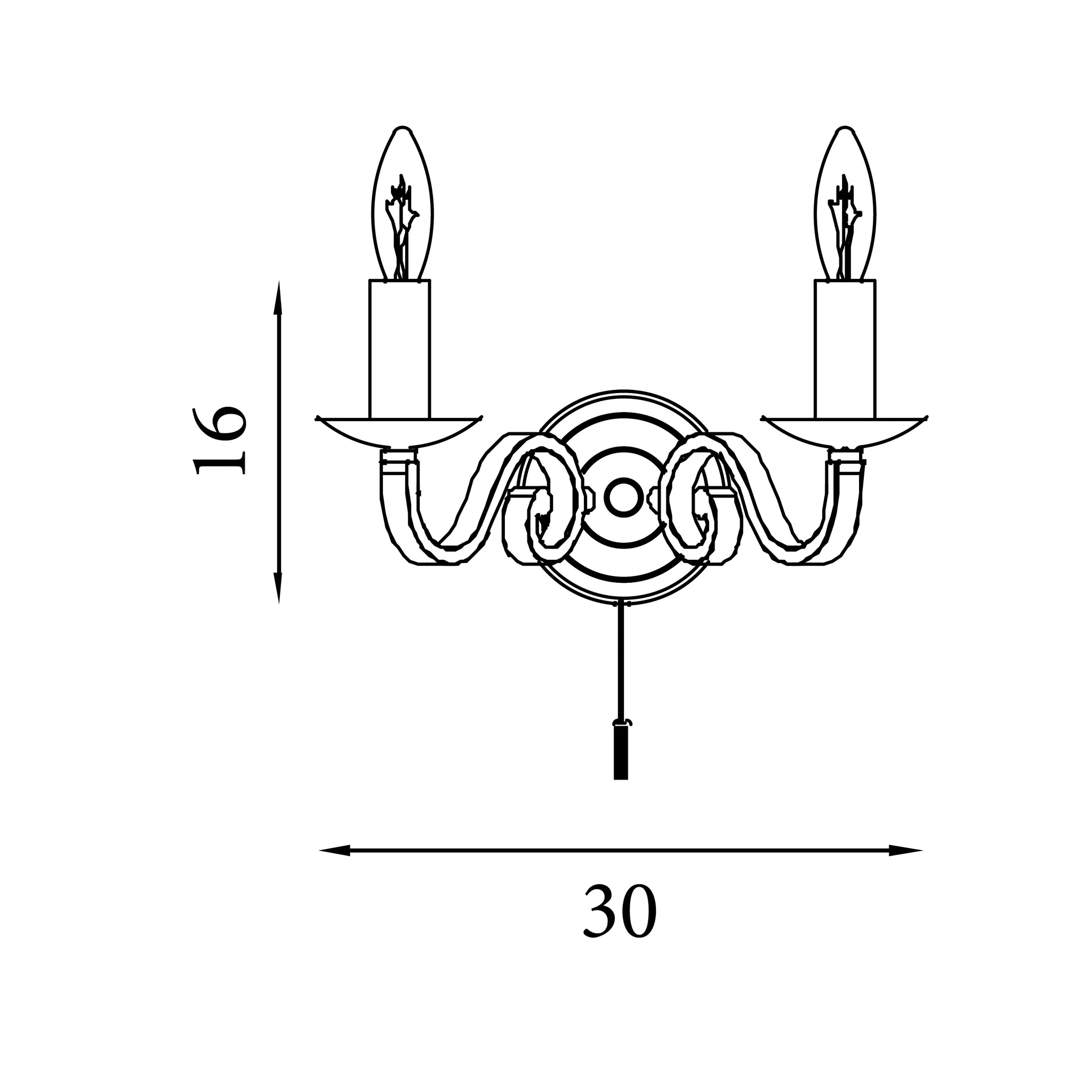 Richmond 2Lt Wall Light - Antique Brass/ Satin Silver Finish - Image 3