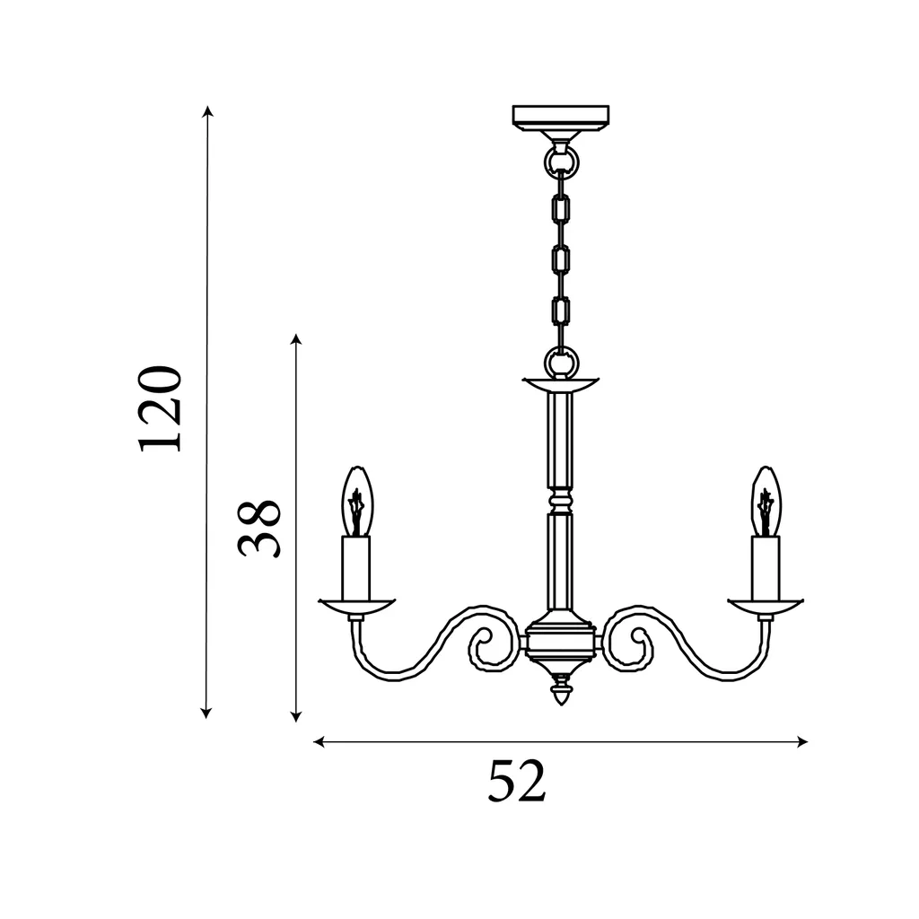 Richmond 5/8Lt Multi-Arm Pendant - Antique Brass/Satin Silver Metal - Image 12