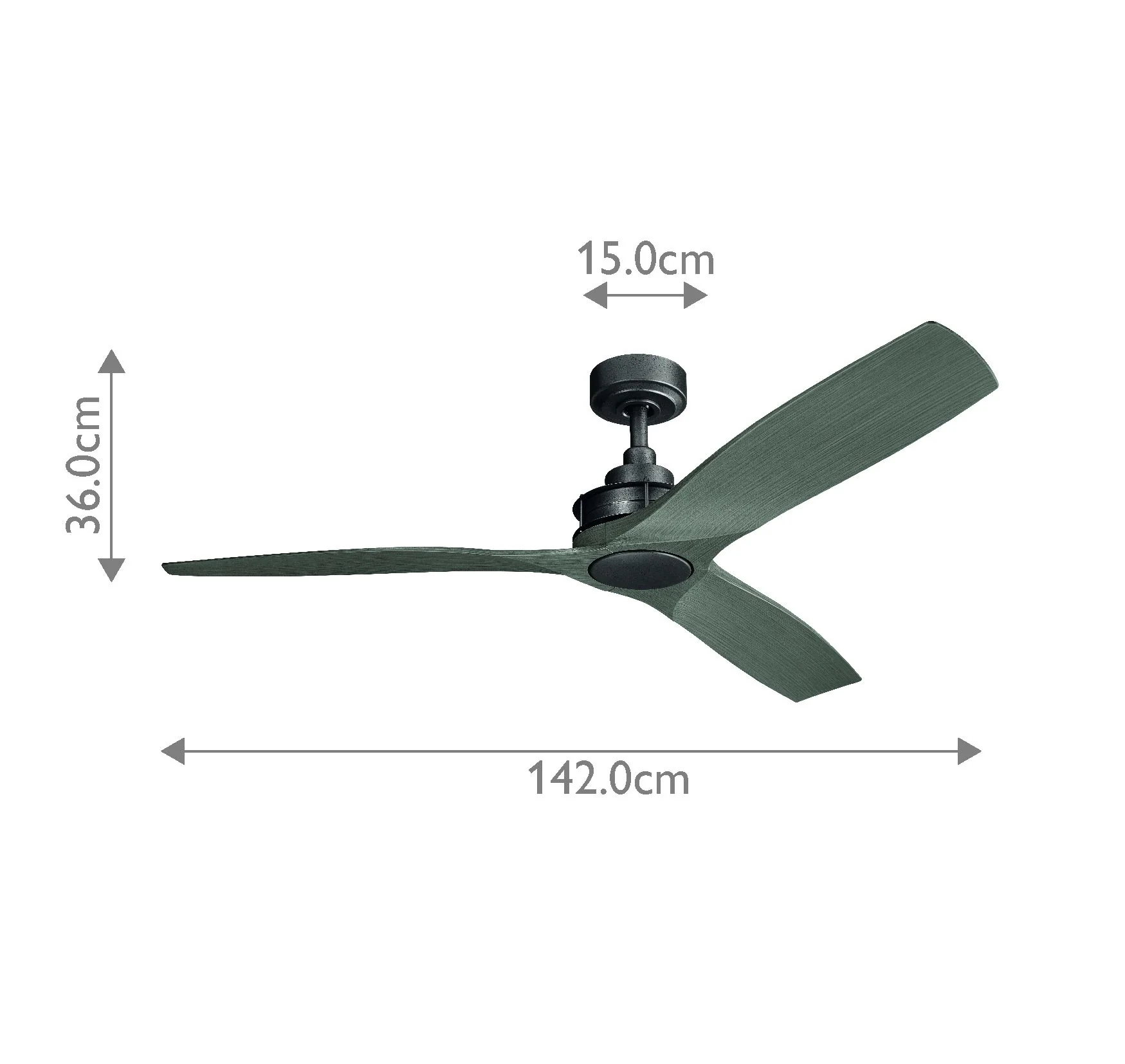 Ried IP20 - 56in / 142cm Fan - Anvil Iron - Image 7