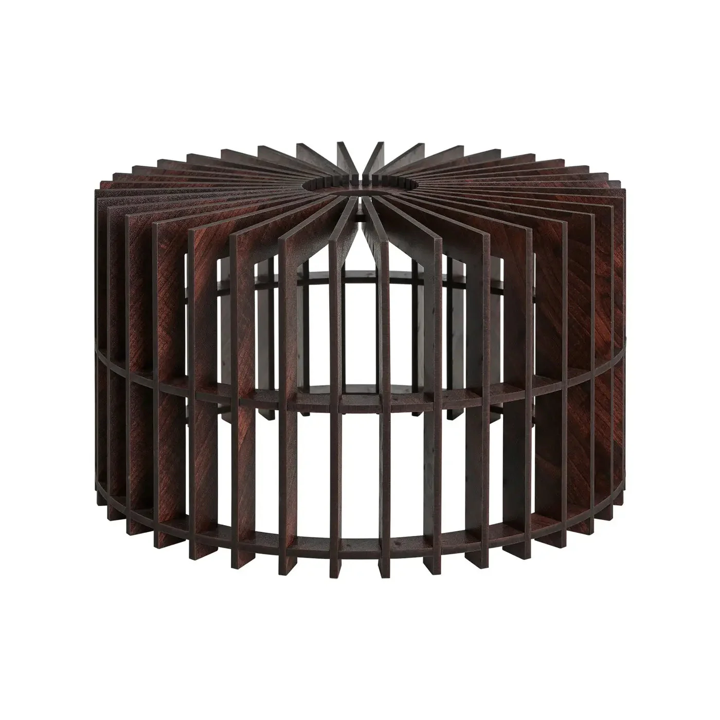 Rift Slatted Wooden Pendant Light - Drum/Mushroom /Cone - Image 6
