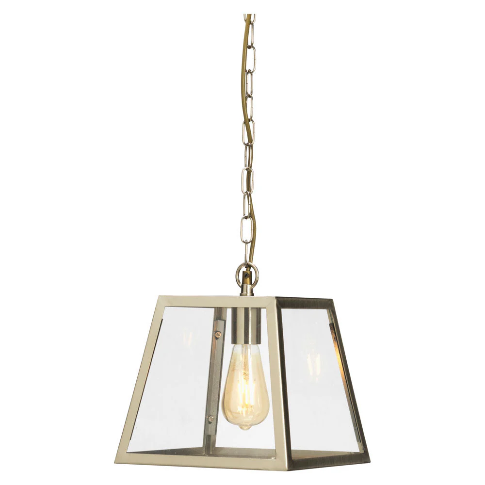 Riga 1Lt Single Pendant, Brass/Chrome/Black - Image 4