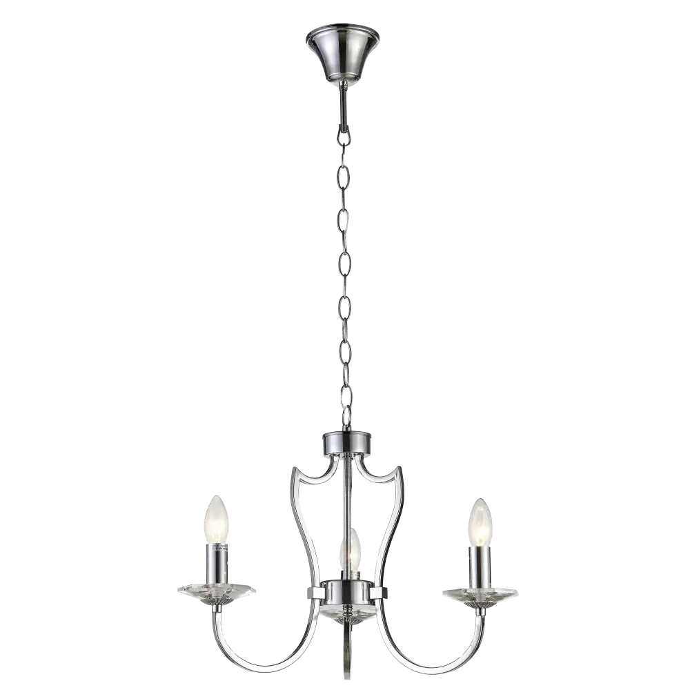 Riga 3Lt Centre Ceiling Light - Chrome Finish - Image 2