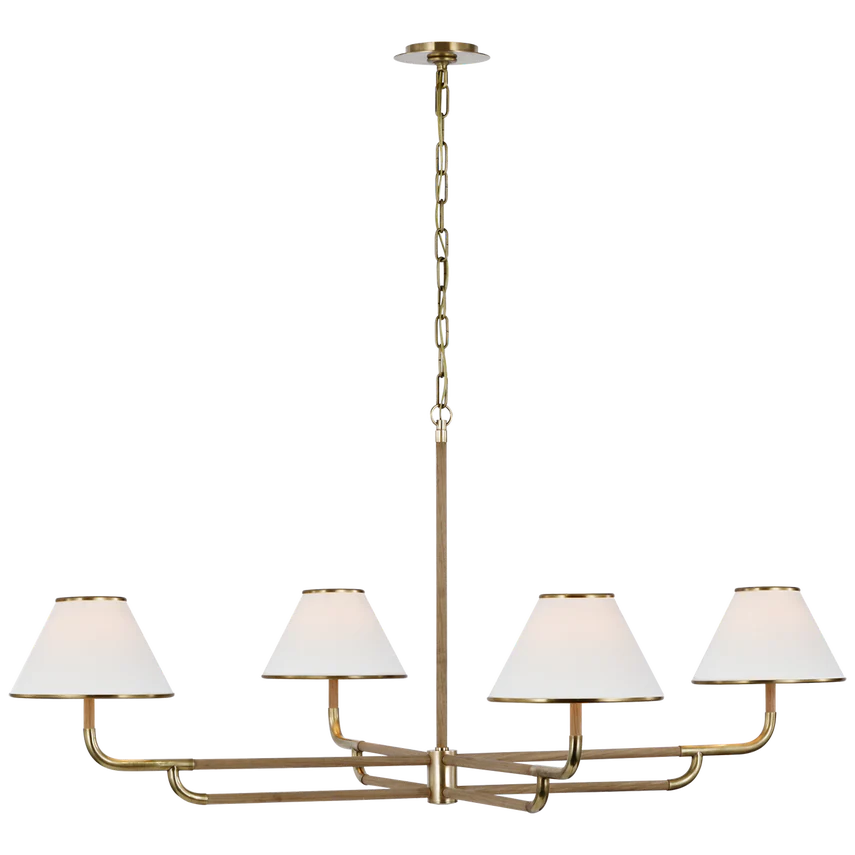 Rigby Grande Chandelier- Brass/ Nickel Finishes - Image 3