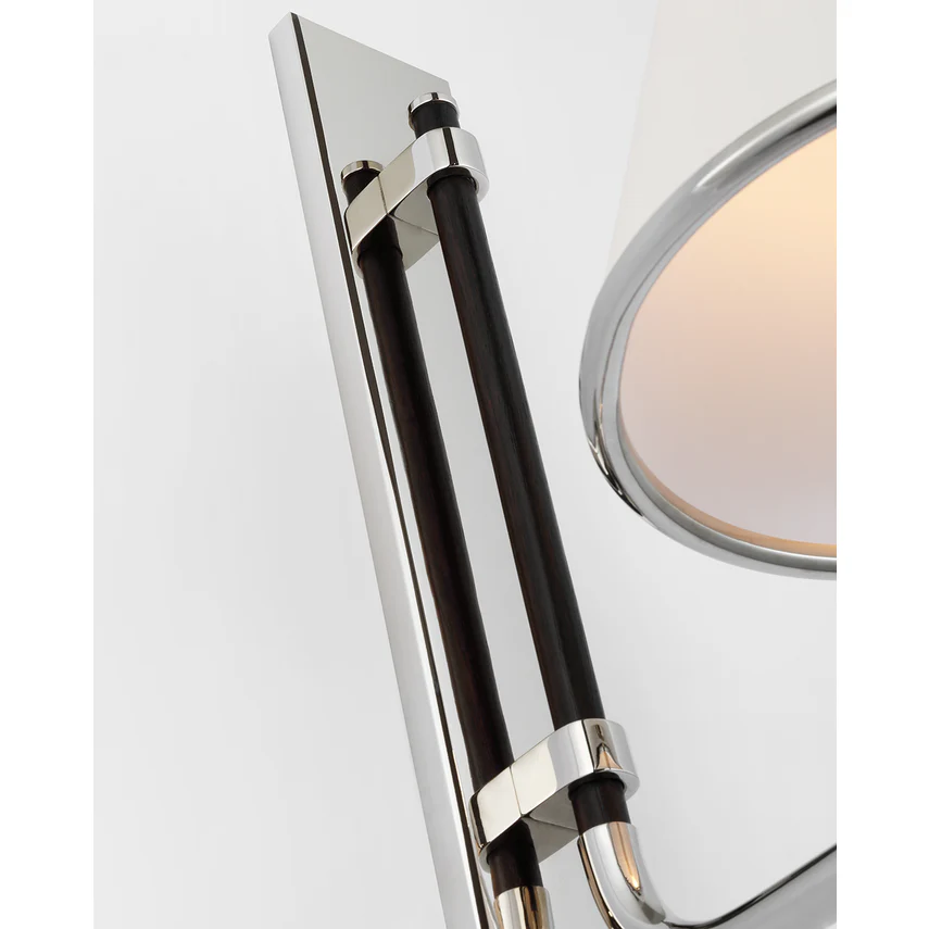 Rigby Small Wall Sconce- Soft Brass/ Polished Nickel Finishes - Image 4