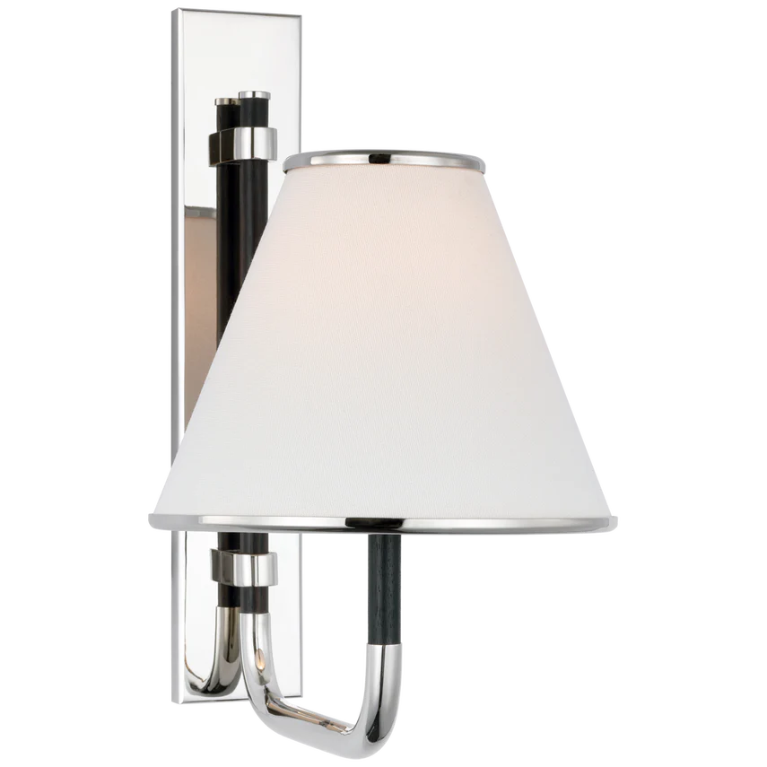 Rigby Small Wall Sconce- Soft Brass/ Polished Nickel Finishes - Image 7
