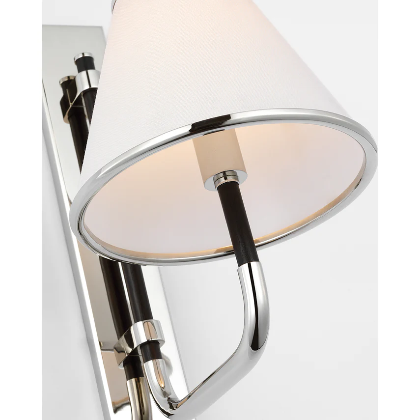 Rigby Small Wall Sconce- Soft Brass/ Polished Nickel Finishes - Image 8