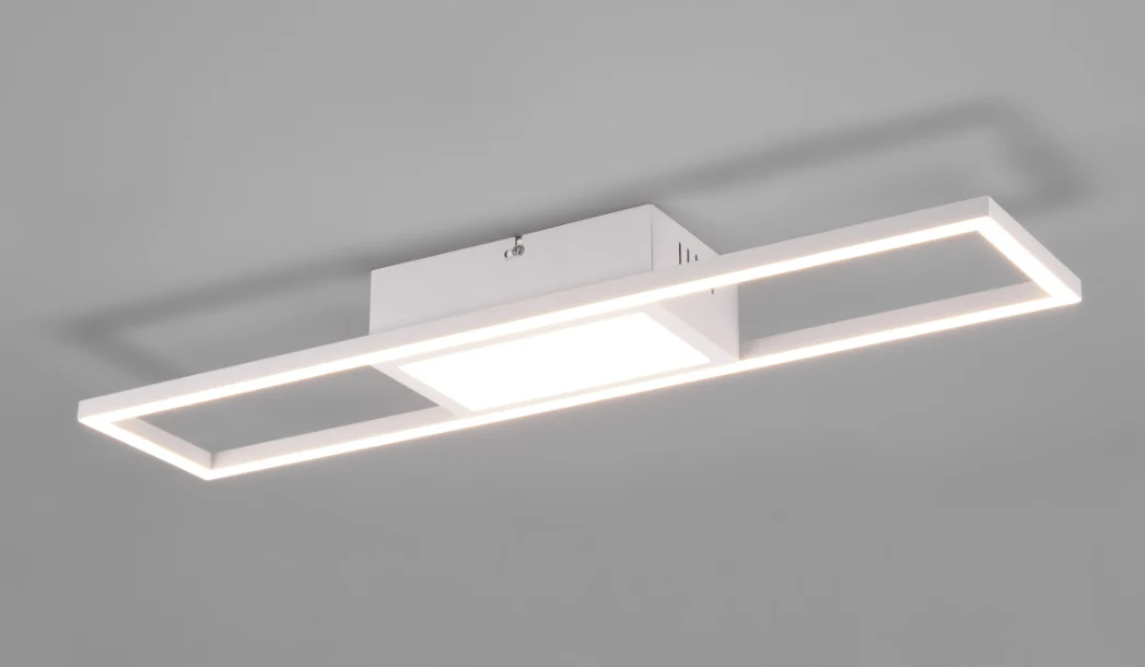 Rigido LED Flush Light Nickel /White Black Finish - Image 3