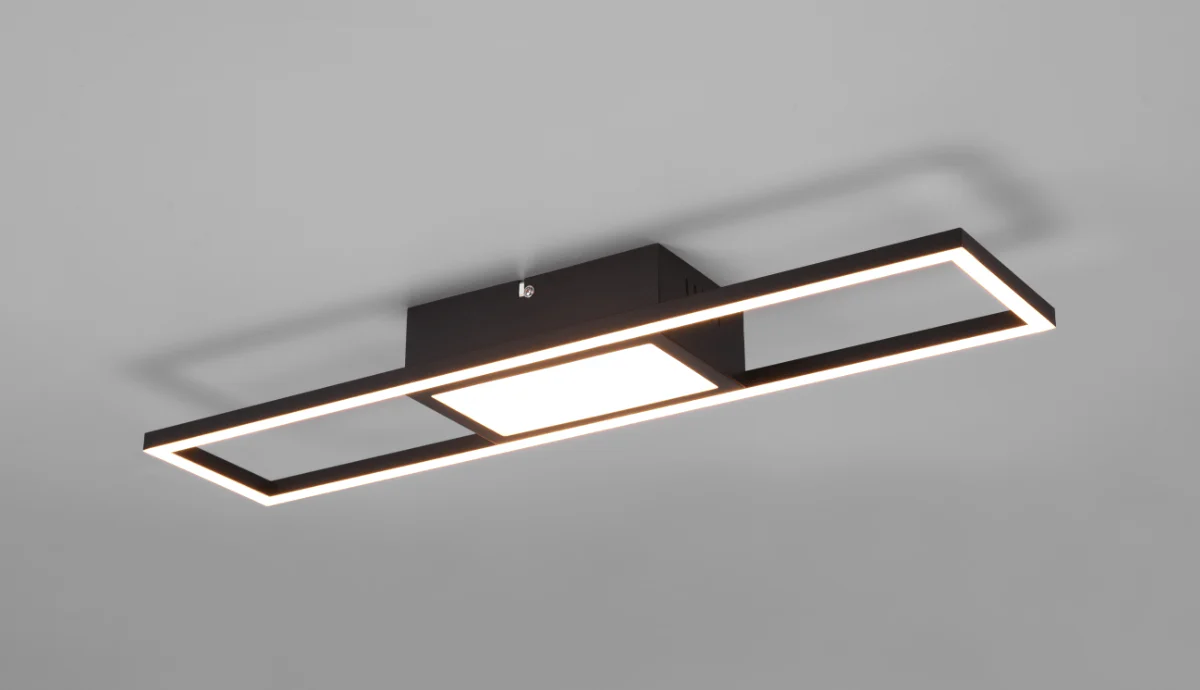 Rigido LED Flush Light Nickel /White Black Finish - Image 5
