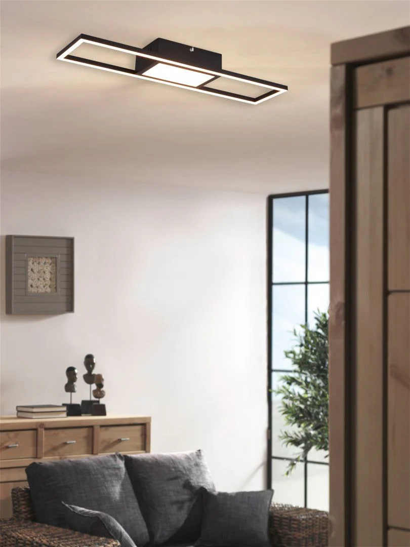 Rigido LED Flush Light Nickel /White Black Finish - Image 6