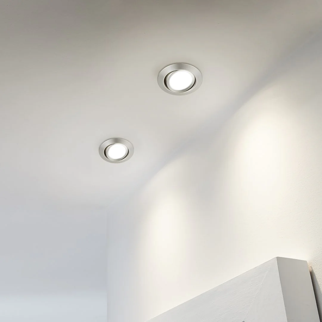 Rila Recessed Ceiling Light- Chrome/Nickel/ White Finishes - Image 5