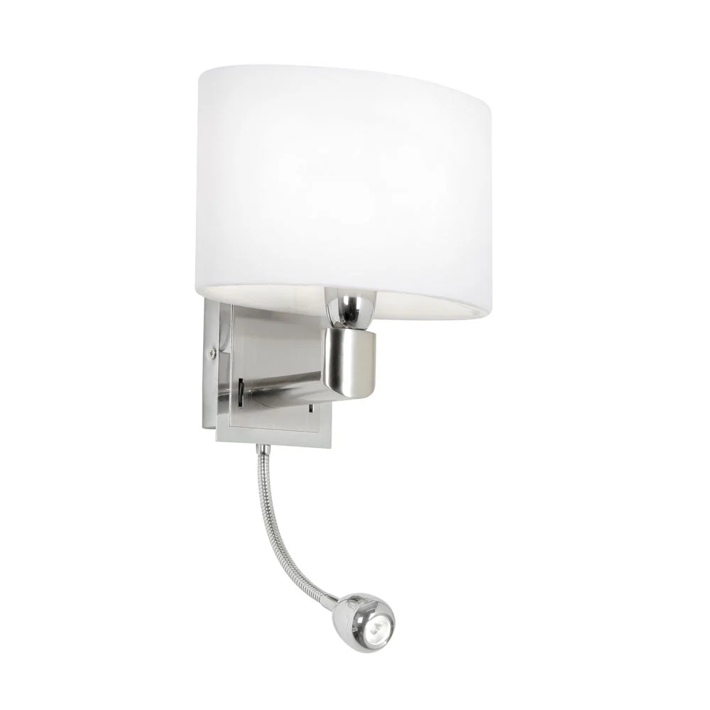 Riley 2Lt Reading Light - Antique Brass/Chrome - Image 2