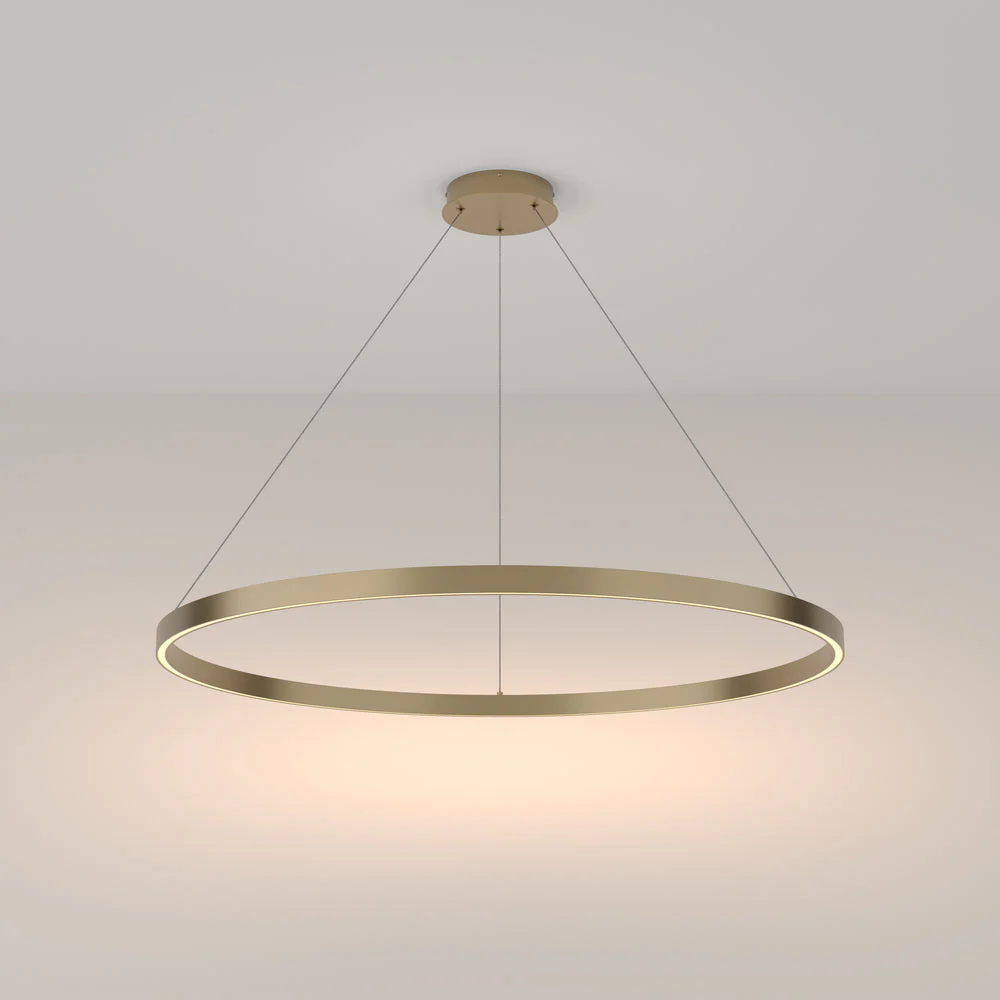 Rim 1 LED Pendant Ceiling Light  - Black / Gold, Various Sizes - Image 3