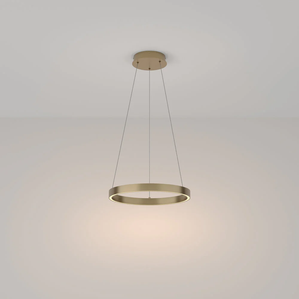 Rim 1 LED Pendant Ceiling Light  - Black / Gold, Various Sizes - Image 4