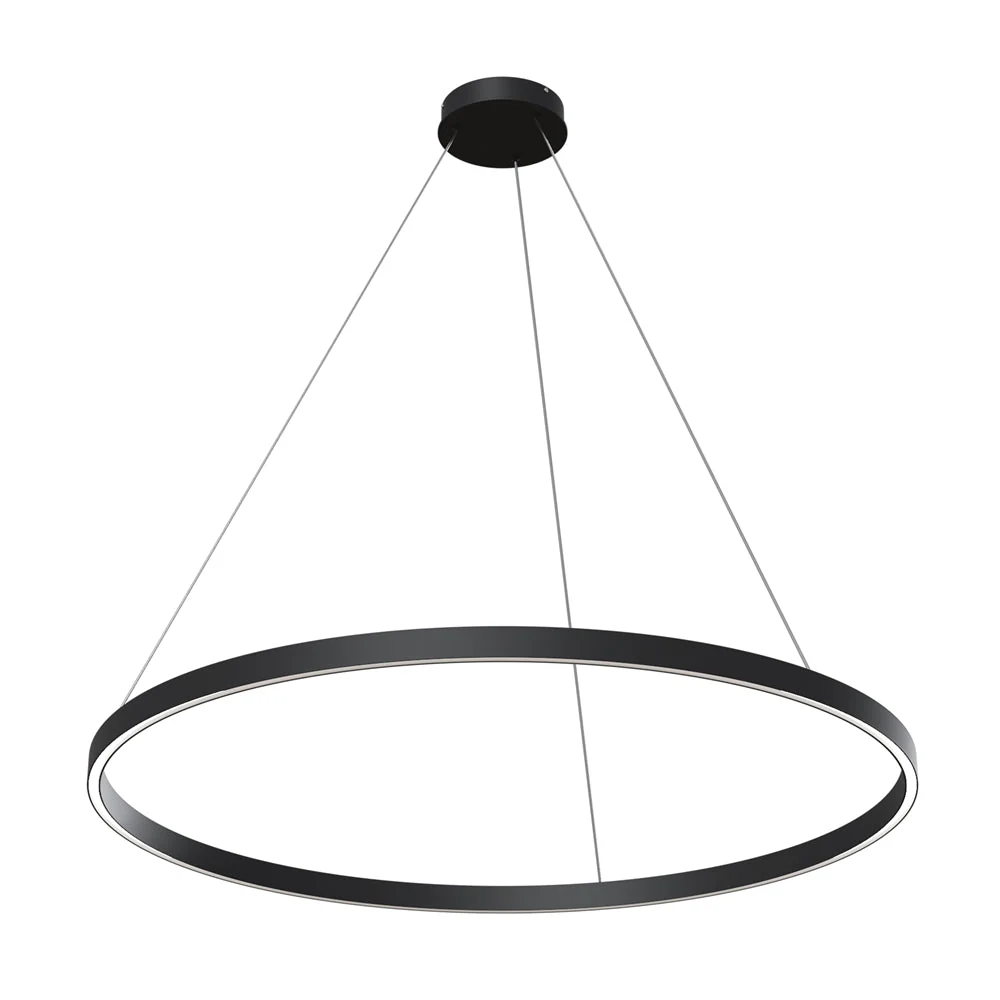 Rim 1 LED Pendant Ceiling Light  - Black / Gold, Various Sizes - Image 7