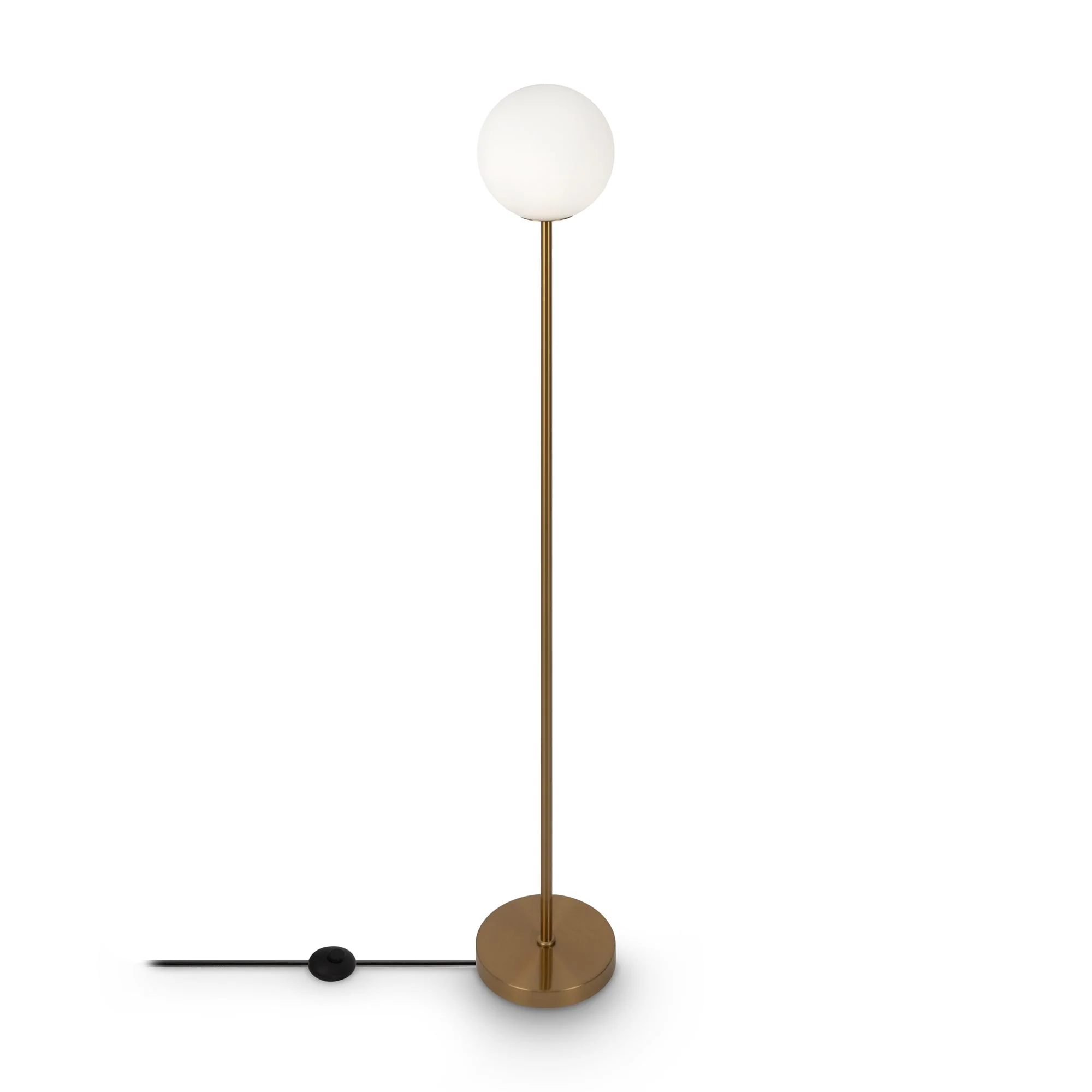 Ring Floor Lamp - Black/Brass Finish - Image 6