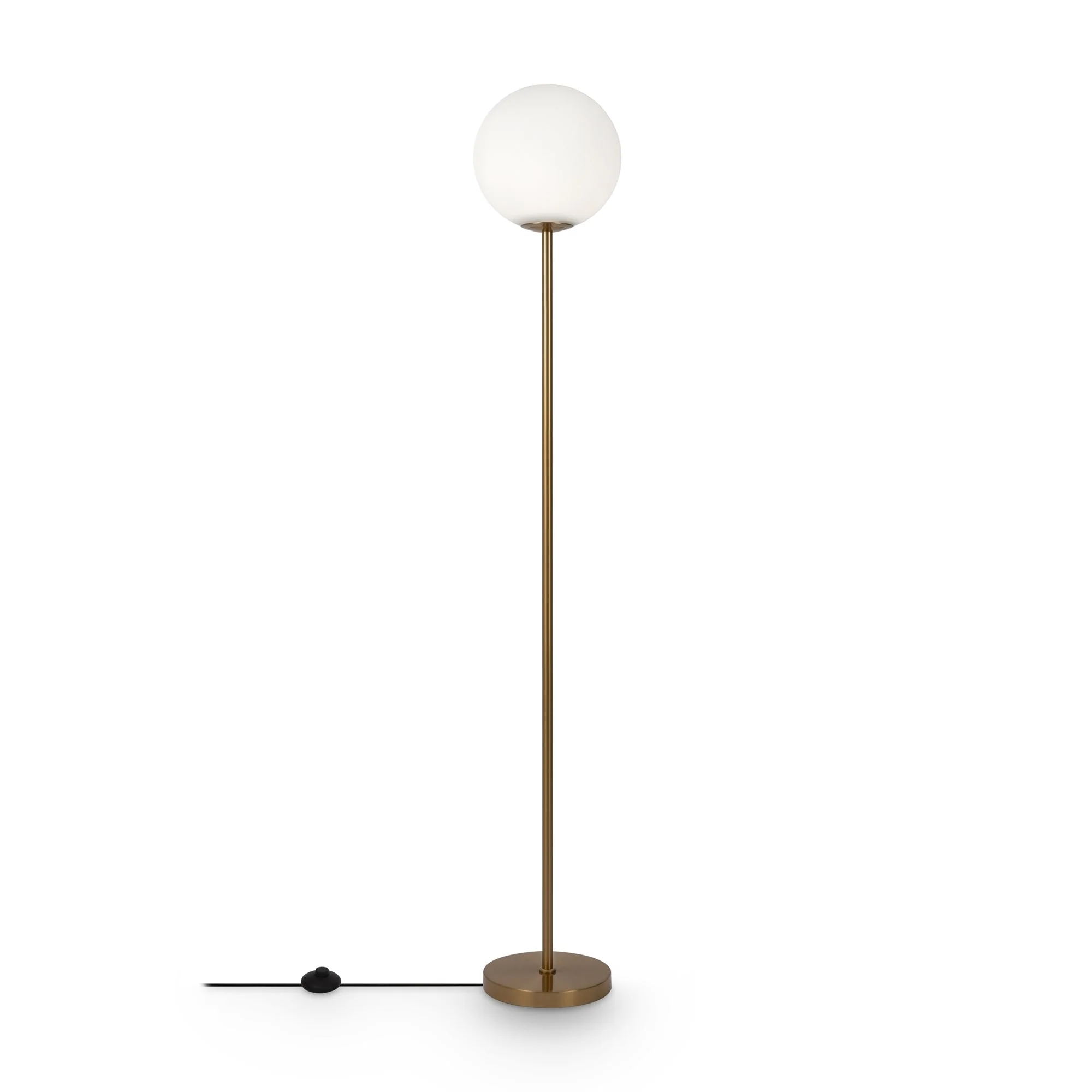 Ring Floor Lamp - Black/Brass Finish - Image 7