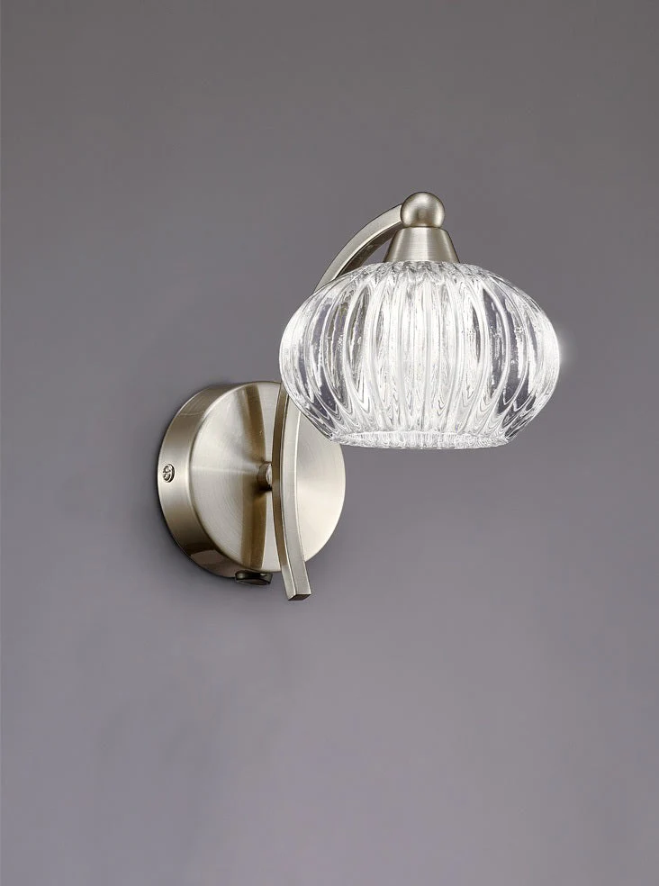 Ripley 1/2Lt Wall Bracket -  Satin Nickel/Bronze Finish - Image 2