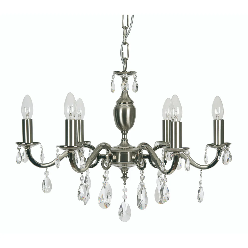 Risborough 3/5/6/9 Ceiling Light- Satin Nickel Finish - Image 3