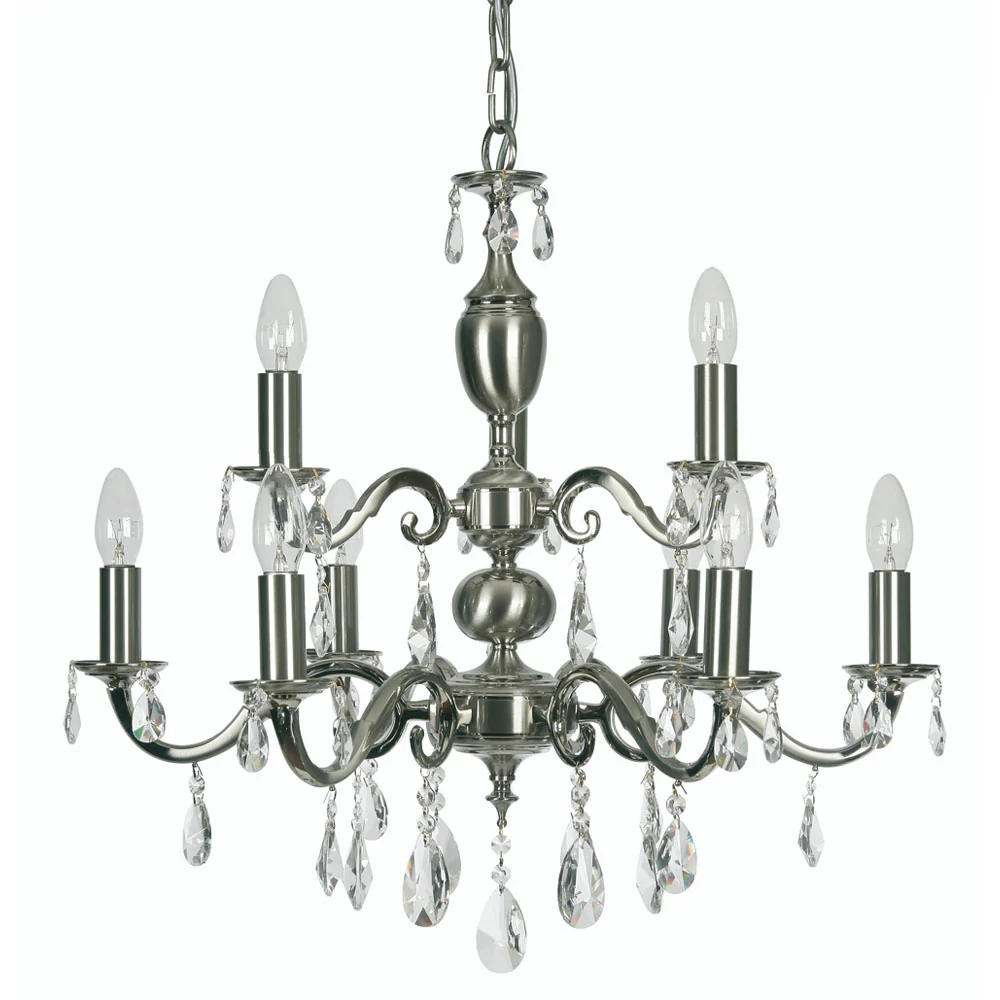 Risborough 3/5/6/9 Ceiling Light- Satin Nickel Finish - Image 4