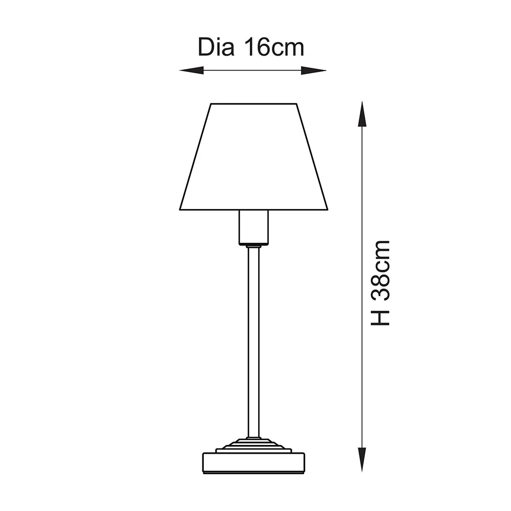 Noma 16cm Table Lamp- Various Finishes - Image 43