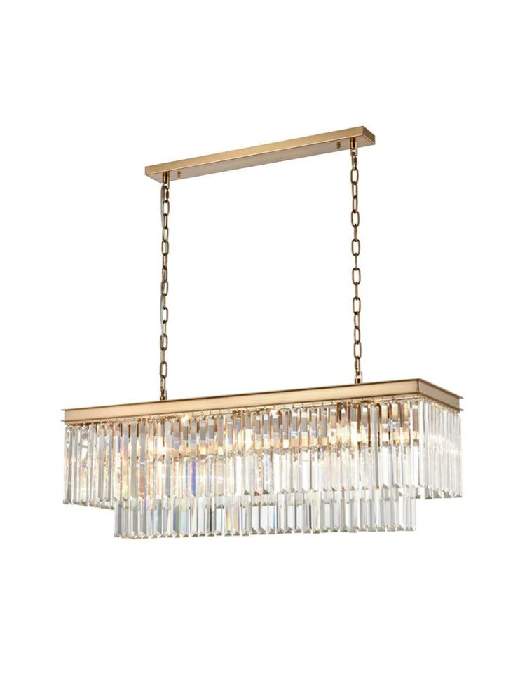 Rita 11lt Kitchen Light - Black/Brushed Brass Finish - Image 2