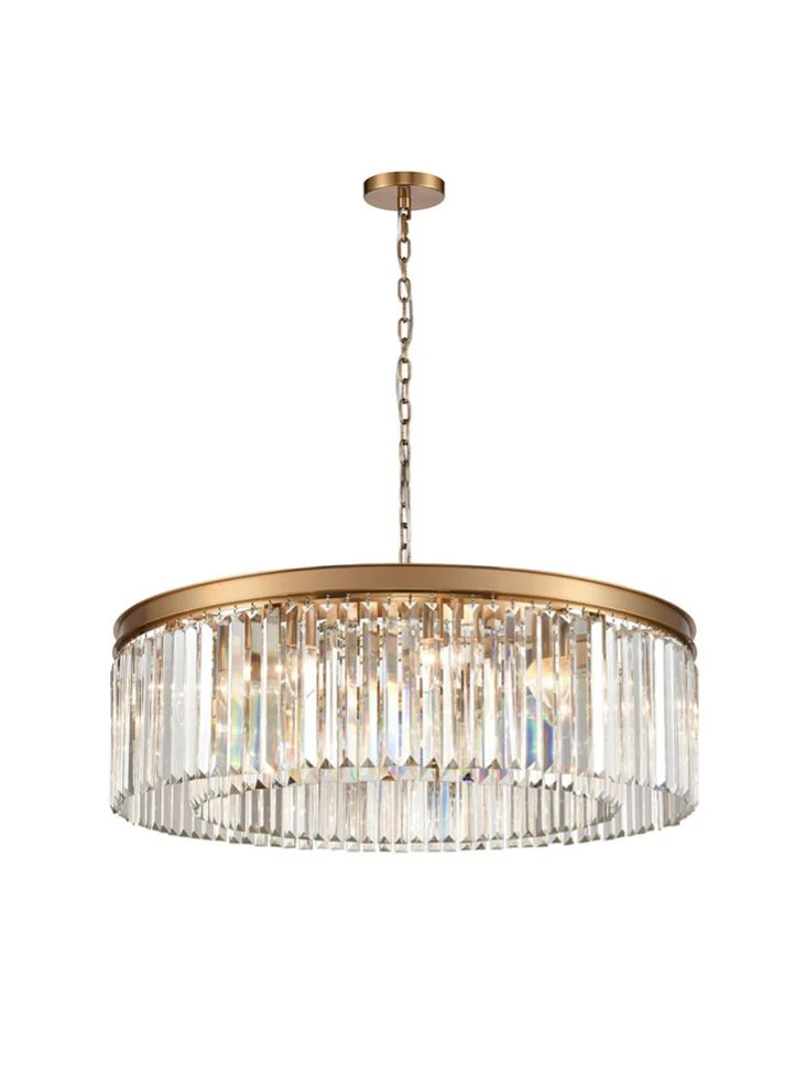 Rita 10/12/20/27/30 light - Black/Brushed Brass Finish - Image 5