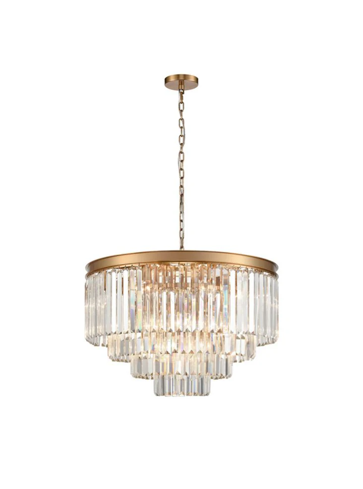Rita 10/12/20/27/30 light - Black/Brushed Brass Finish - Image 7