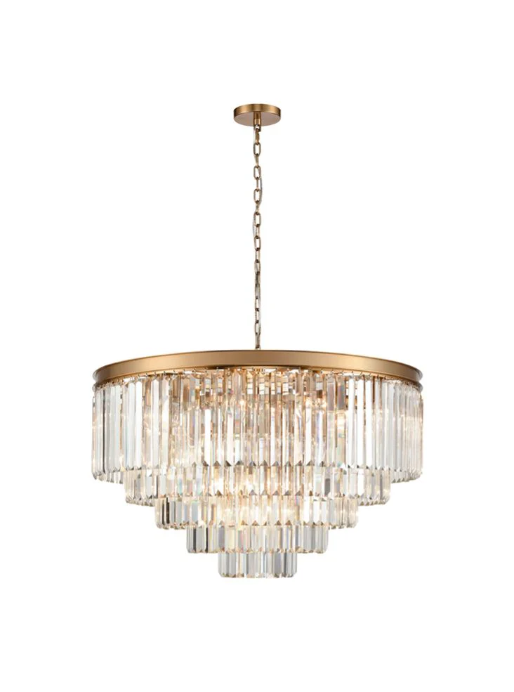 Rita 10/12/20/27/30 light - Black/Brushed Brass Finish - Image 8