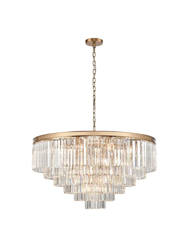 Rita 10/12/20/27/30 light - Black/Brushed Brass Finish - Image 9