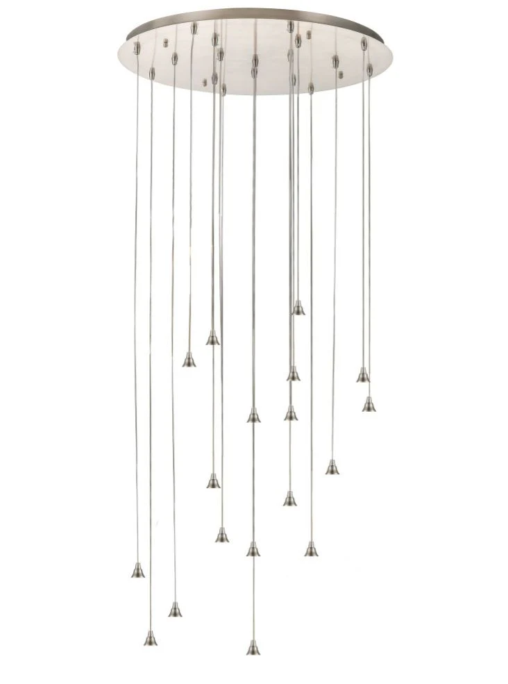 Ritz 3/6/18Lt Cluster Ceiling Light Fitting Only - Satin Nickel Finish - Image 3