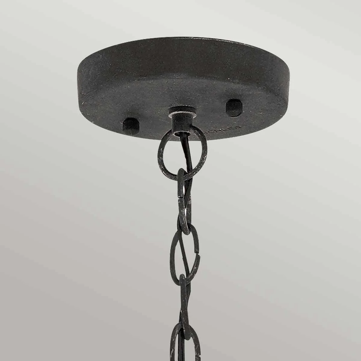 Riverwood Chain Lantern - Weathered Zinc IP44 E27 - Image 2