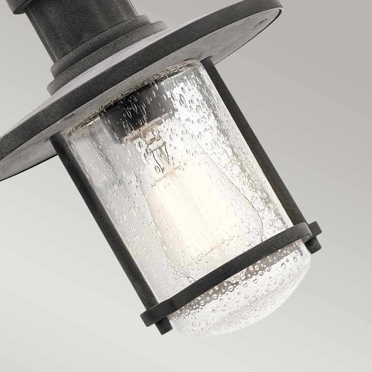 Riverwood Chain Lantern - Weathered Zinc IP44 E27 - Image 4