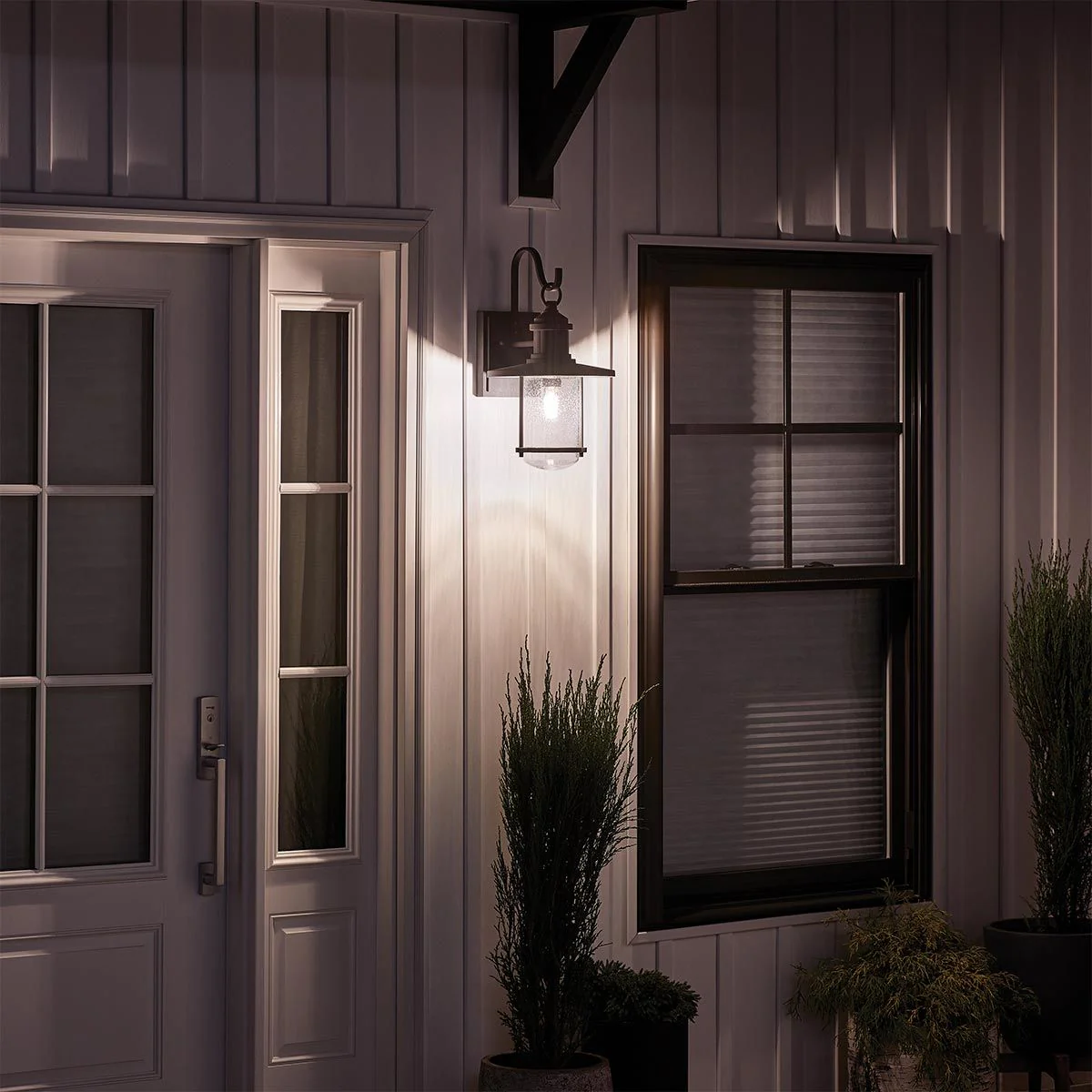 Riverwood Outdoor Lantern - Weathered Zinc E27 IP44 - Image 5