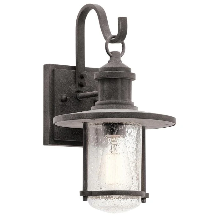 Riverwood Outdoor Lantern - Weathered Zinc E27 IP44 - Image 6