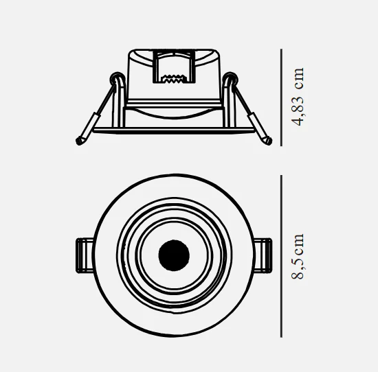 Roar Downlight- Black/ White Finish - Image 4