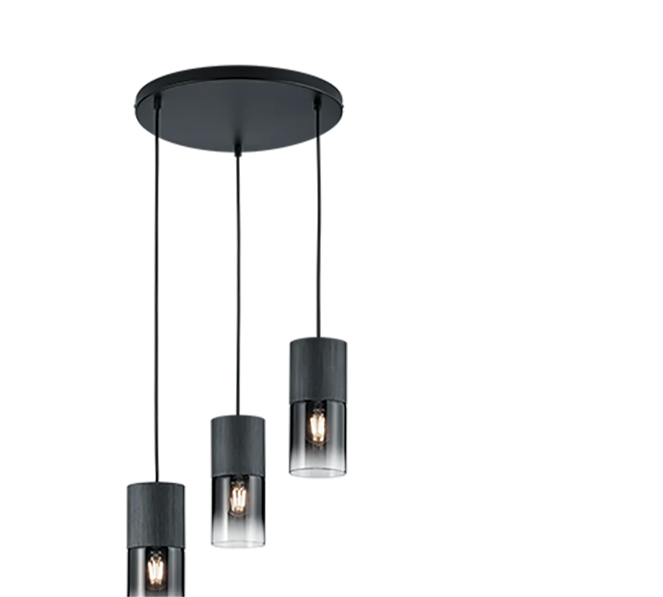 Robin 3/4Lt Linear Pendant - Black - Image 4