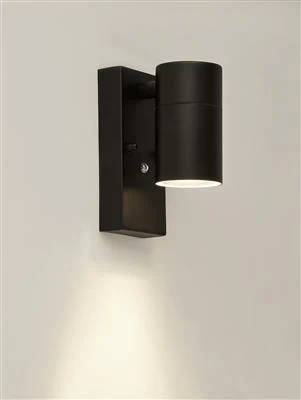 ROCHESTER OUTDOOR WALL LIGHT WITH SENSOR - BLACK METAL - Image 2
