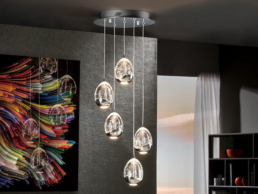 Rocio 5 LED Ceiling Light- Chrome/ Gold/ Black Finishes - Image 7